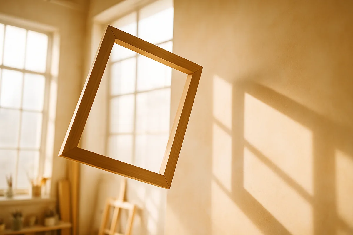 Photo Composition: 10 Ways to Improve Your Photos Wooden frame demonstrating natural framing as a photo composition technique in a bright studio
